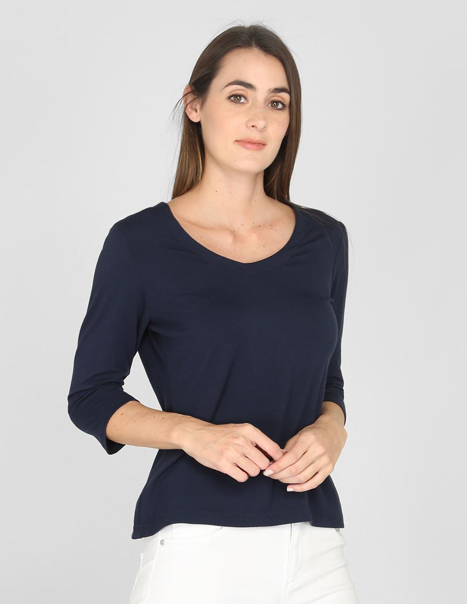 Blusa manga 3/4 para mujer Blusa manga 3/4 para mujer