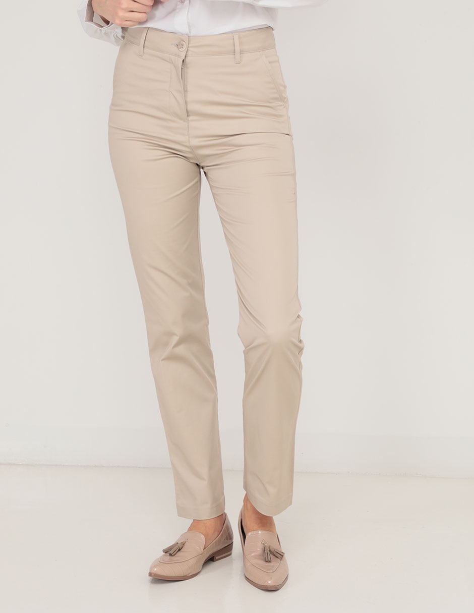 Pantalón chino slim para mujer