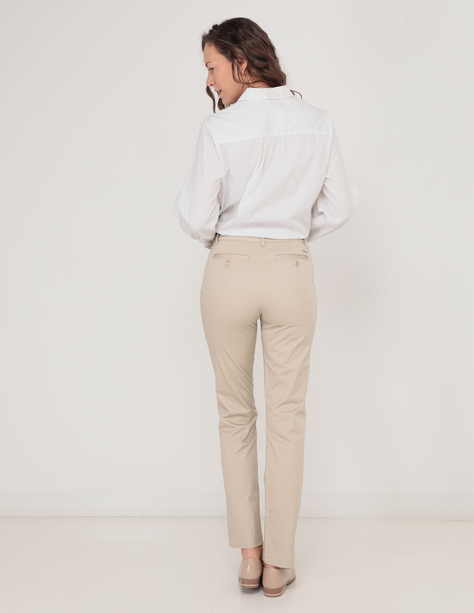 Pantalón chino slim para mujer 2