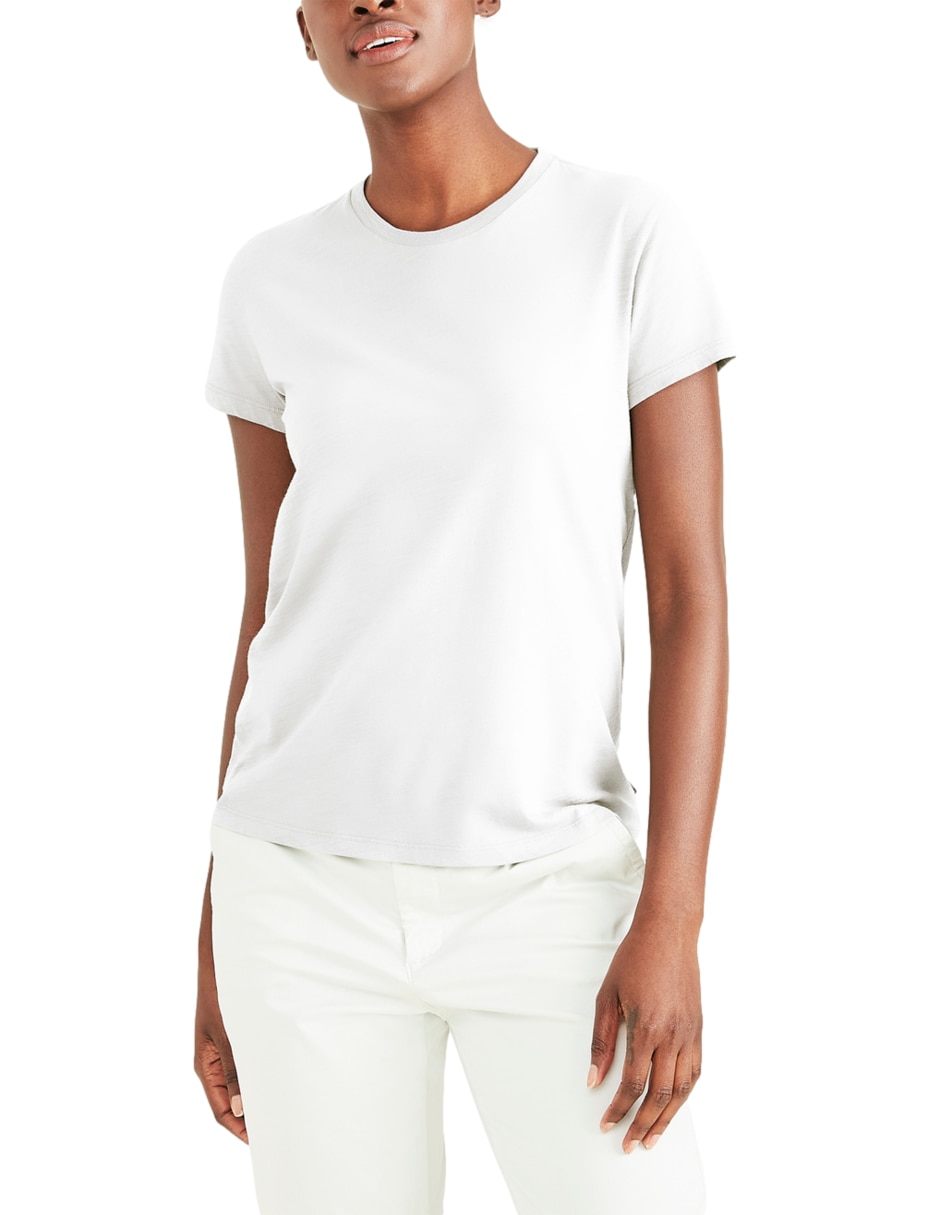 Playera manga corta cuello redondo para mujer 2