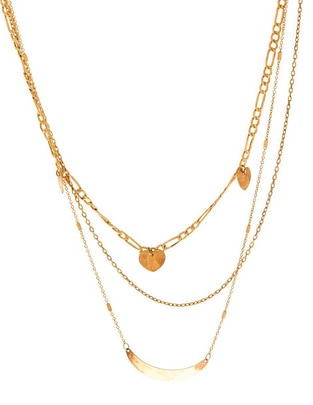 Collar de varios hilos Unoaerre de oro 14 K