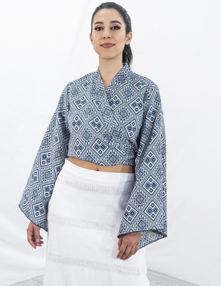 Blusa manga larga para mujer