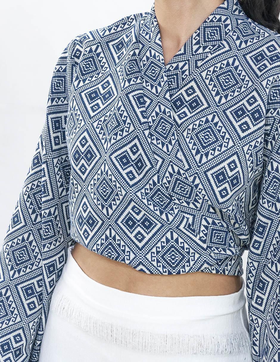 Blusa manga larga para mujer