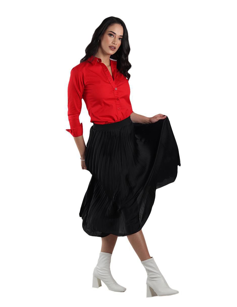 Blusa camisera Muletta manga larga para mujer