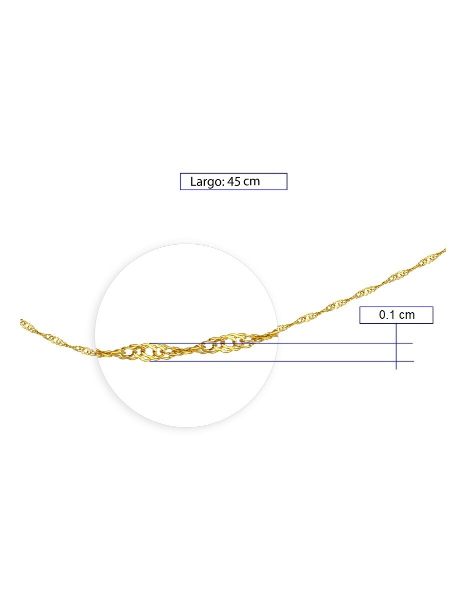 Collar de oro 10 K 5