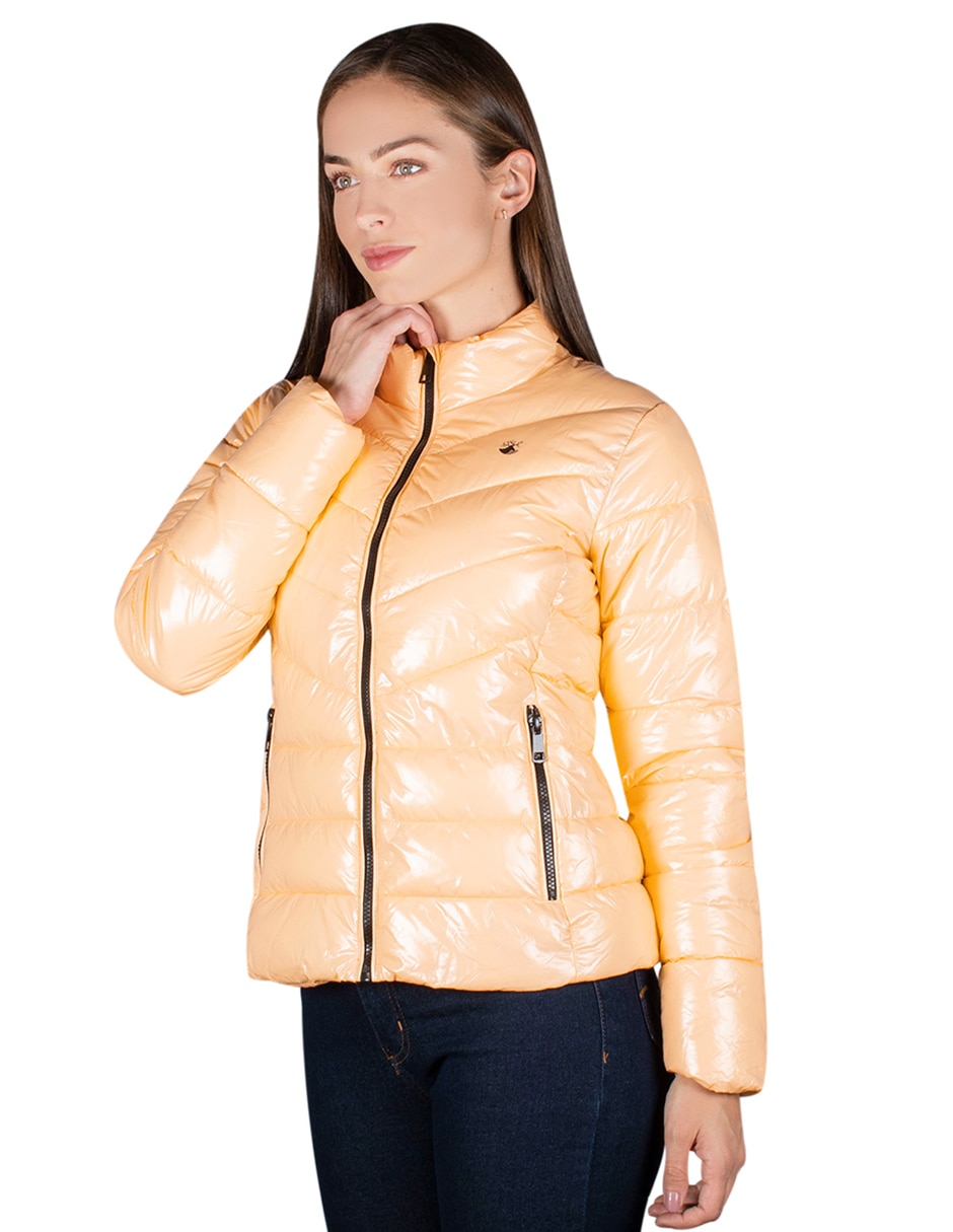 Chamarra acolchada impermeable para mujer 7