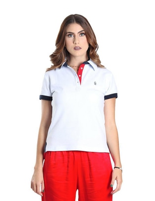 Playera tipo polo para mujer 1