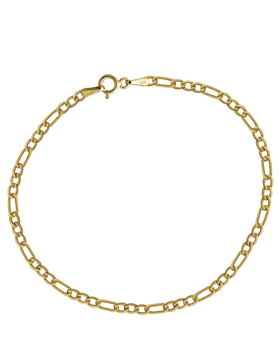 Pulsera horoz de oro 10 k con acabado pulido