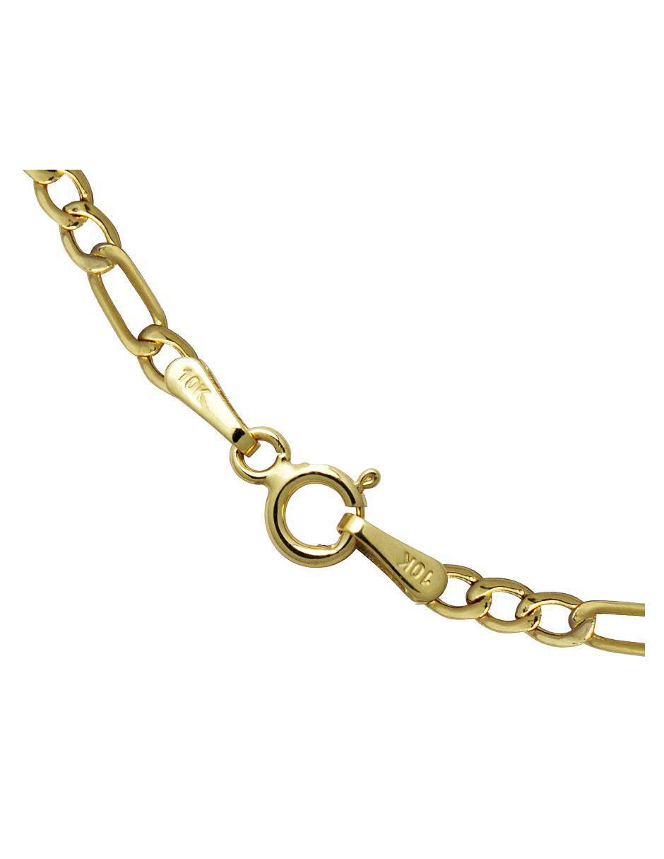 Pulsera horoz de oro 10 k con acabado pulido