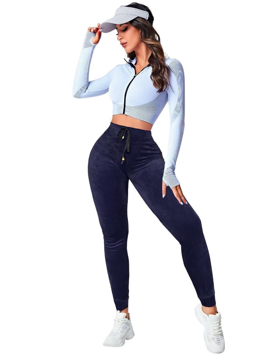 Pants slim con elástico para mujer 6