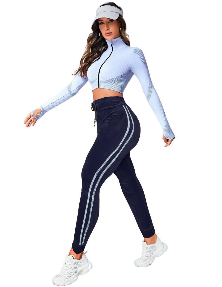 Pants slim con elástico para mujer 4