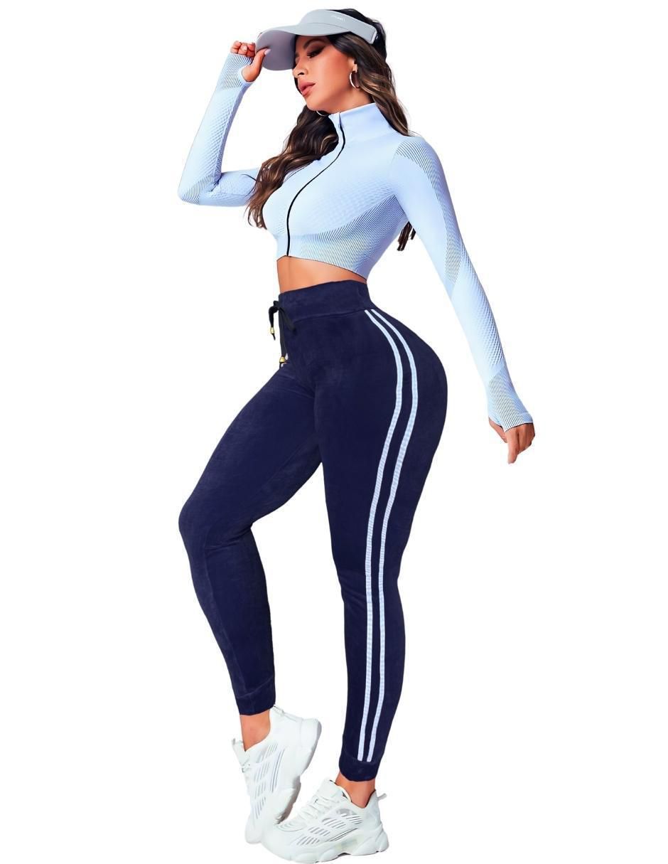 Pants slim con elástico para mujer 7