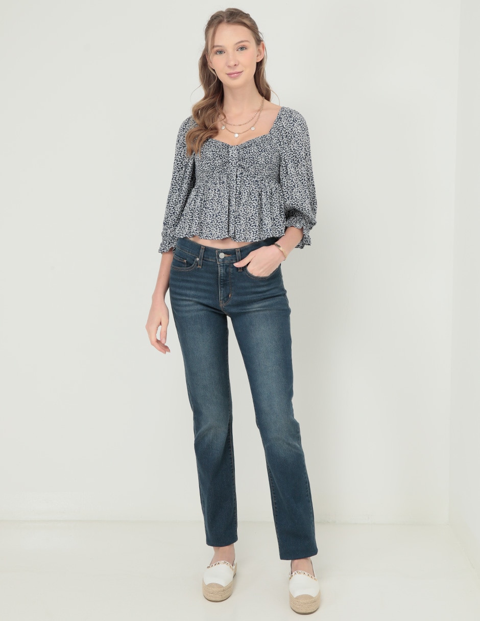 Jeans straight 314 para mujer