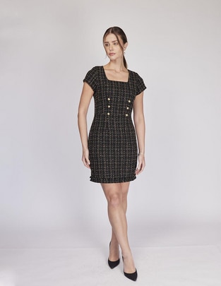 Vestido a la rodilla casual giacomo para mujer