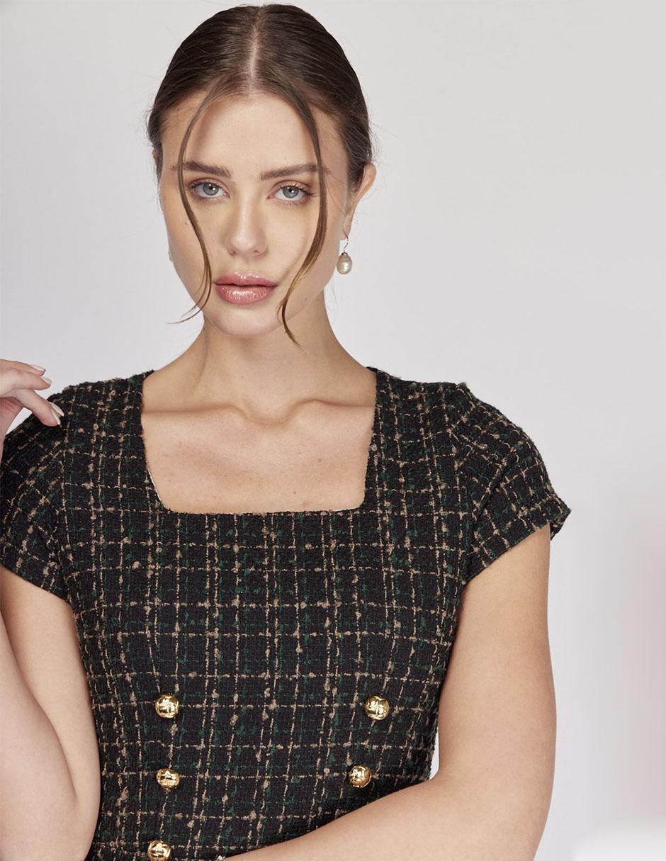 Vestido a la rodilla casual giacomo para mujer