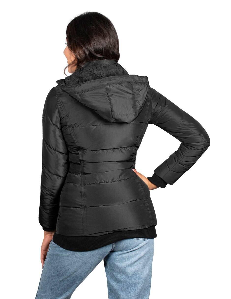 Chamarra acolchada greenlander impermeable para mujer