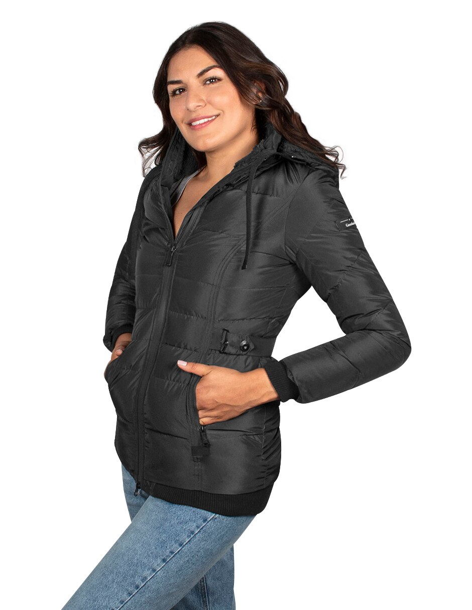 Chamarra acolchada greenlander impermeable para mujer