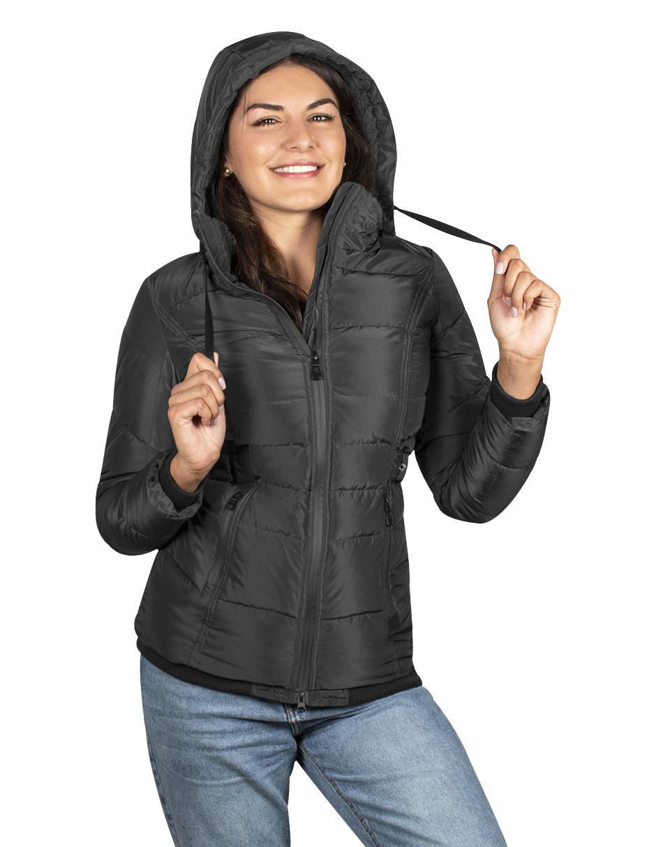 Chamarra acolchada greenlander impermeable para mujer