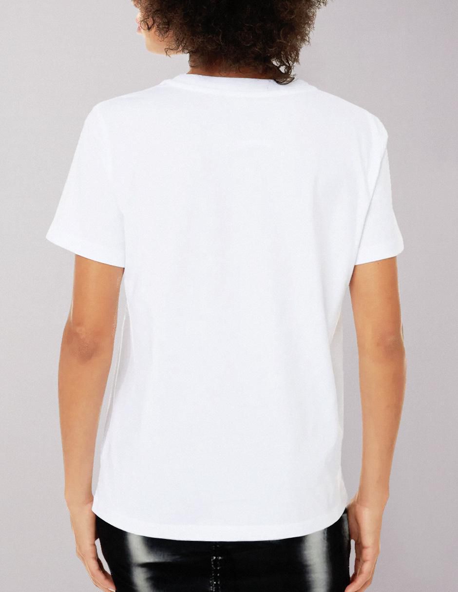 Playera manga corta Fnc Collezioni The Best Is Yet To Come cuello redondo para mujer