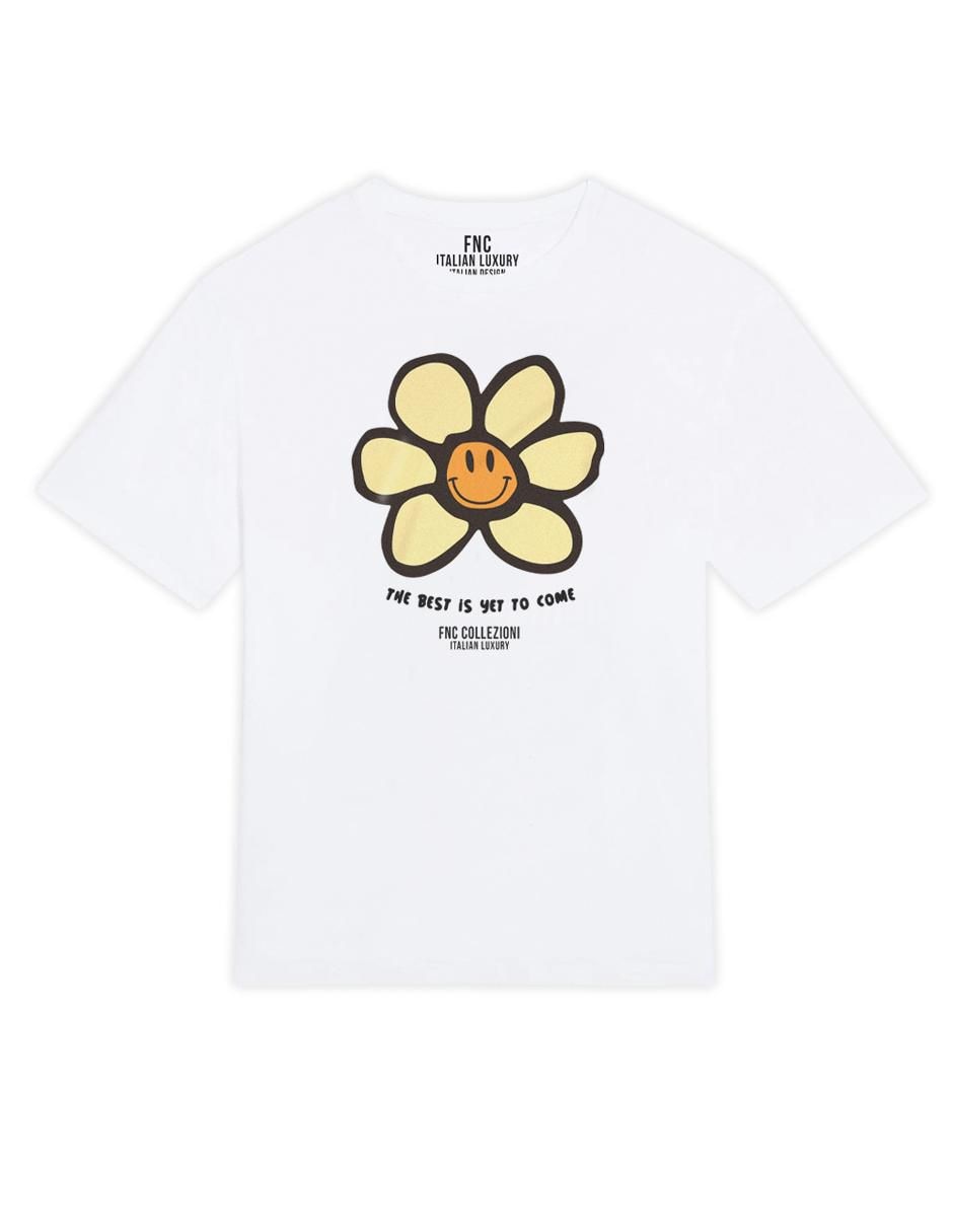 Playera manga corta Fnc Collezioni The Best Is Yet To Come cuello redondo para mujer