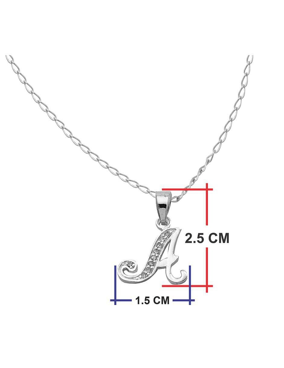 Collar letra a de plata P 925 4