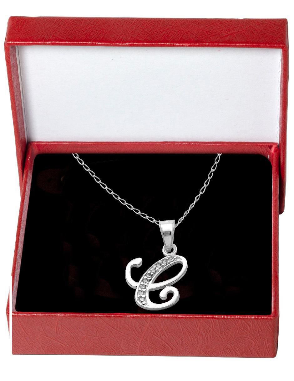 Collar letra c de plata P 925 2