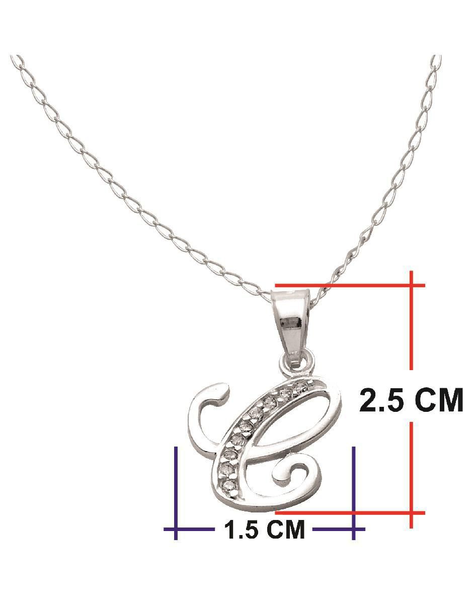 Collar letra c de plata P 925 5