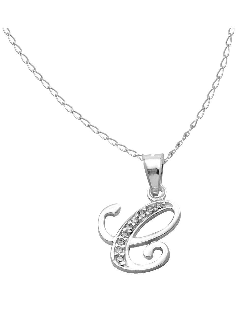 Collar letra c de plata P 925 3