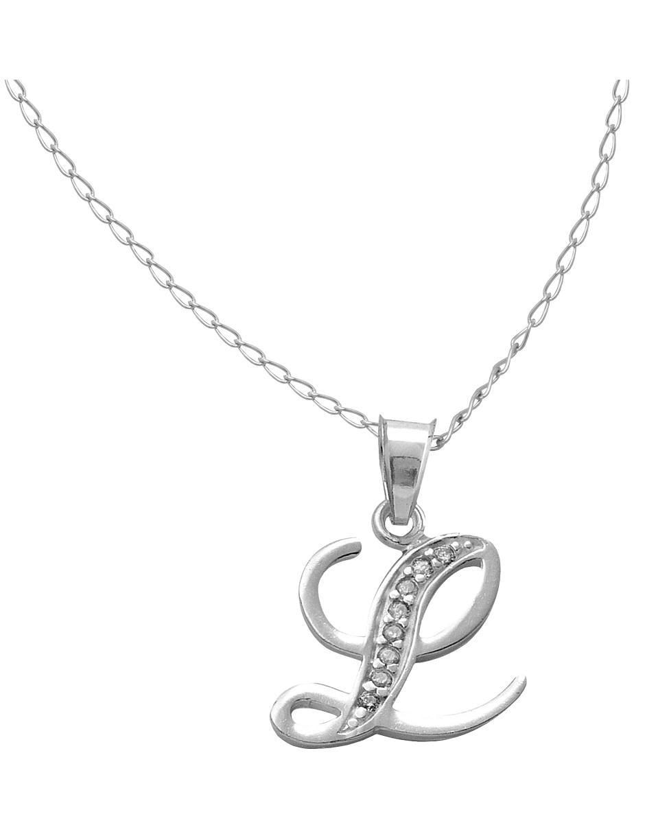 Collar letra l de plata P 925 2
