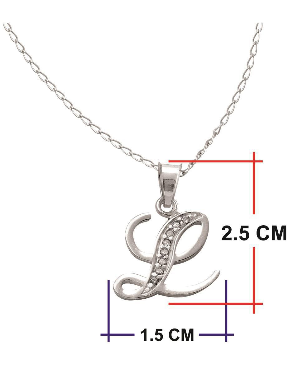 Collar letra l de plata P 925 5