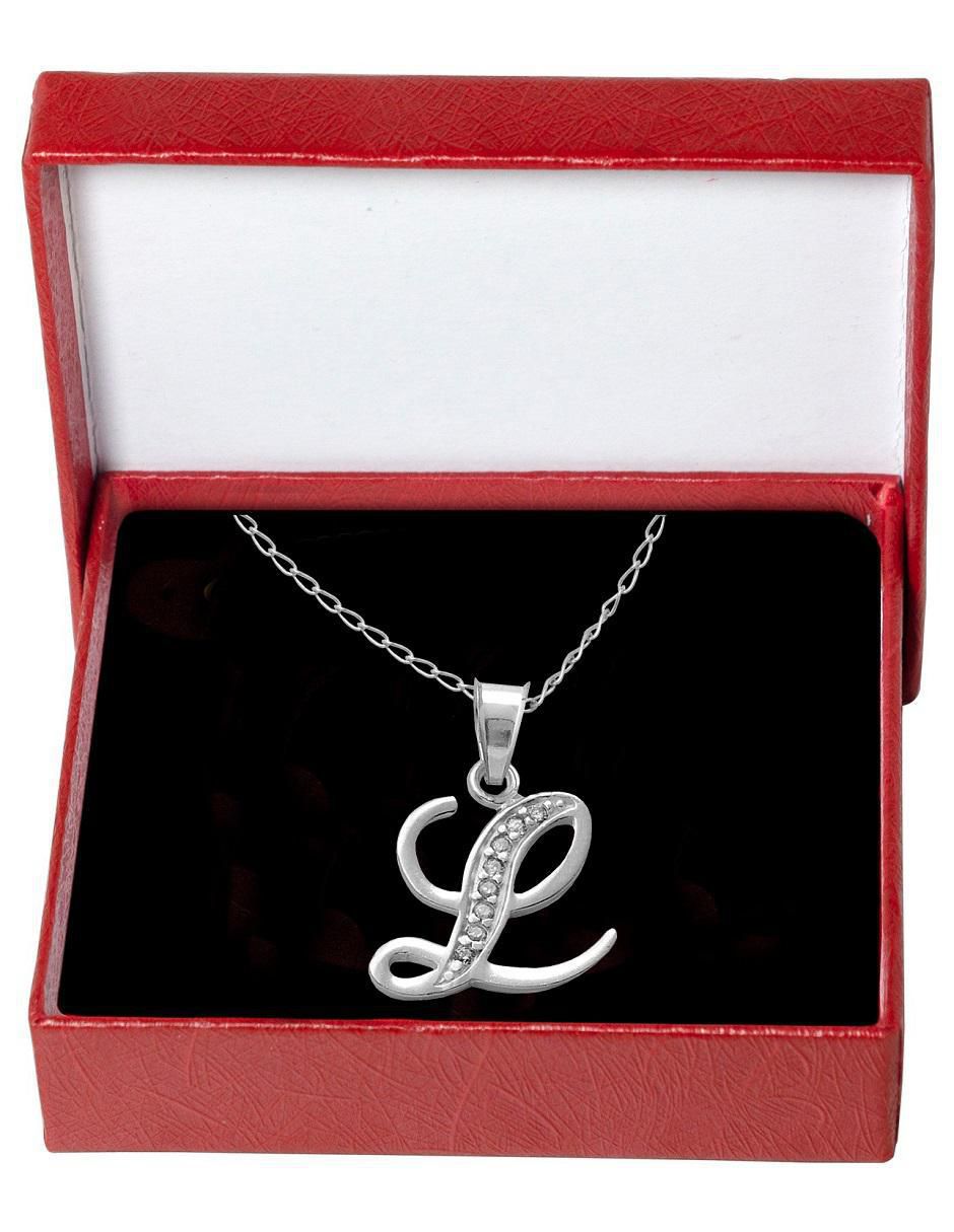 Collar letra l de plata P 925 4