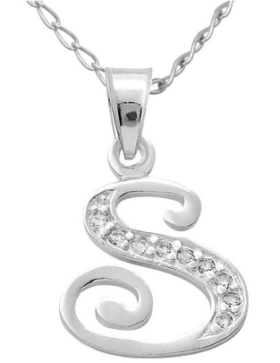 Collar de letra s horoz de plata p 925