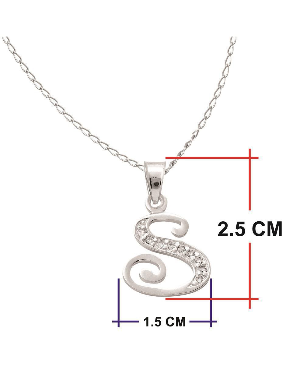 Collar de letra s horoz de plata p 925