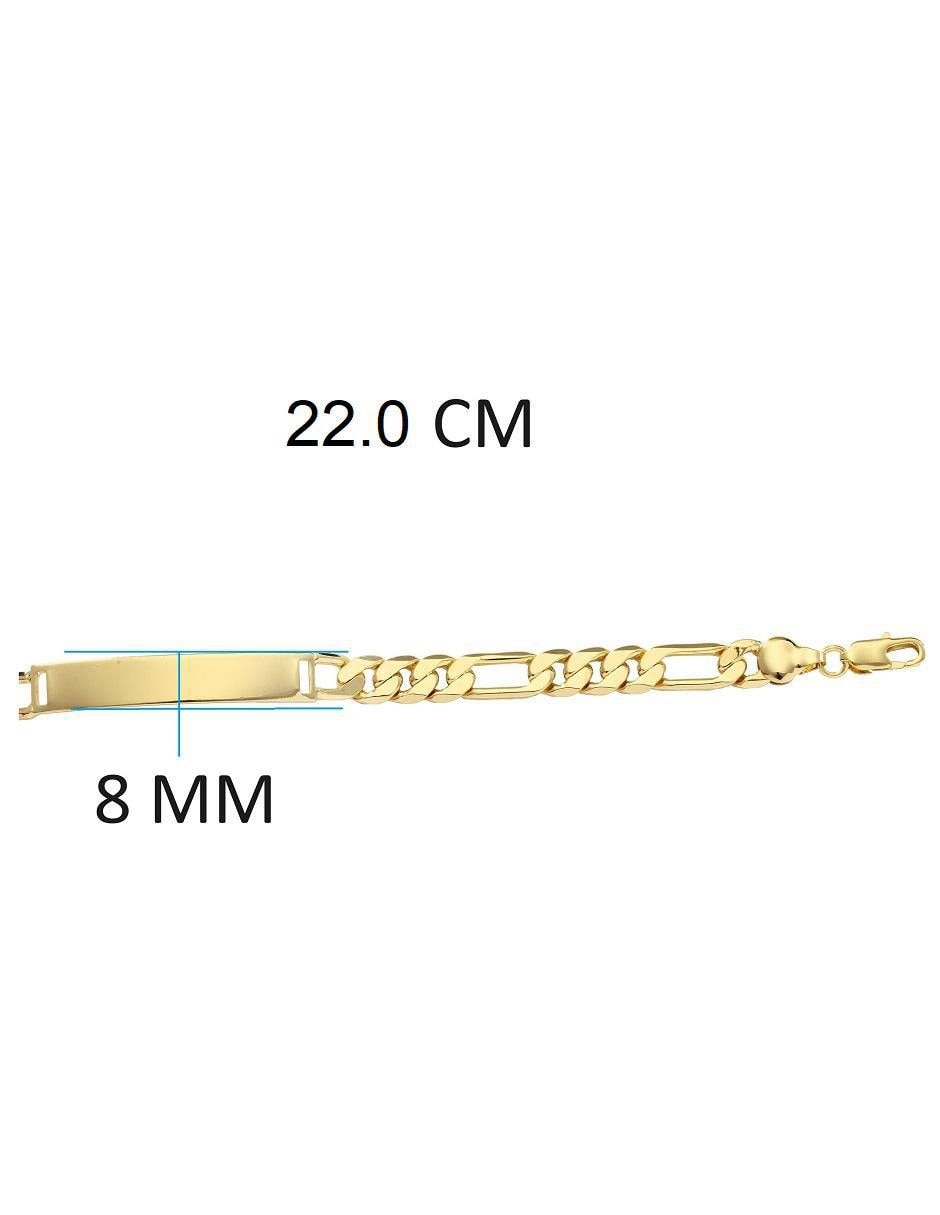 Pulsera 18 K acabado chapa de oro 4