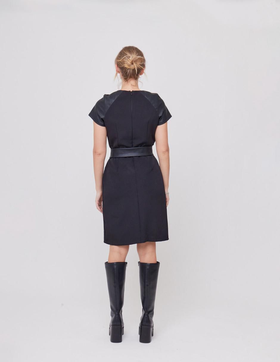 Vestido arriba rodilla casual art deco para mujer 8