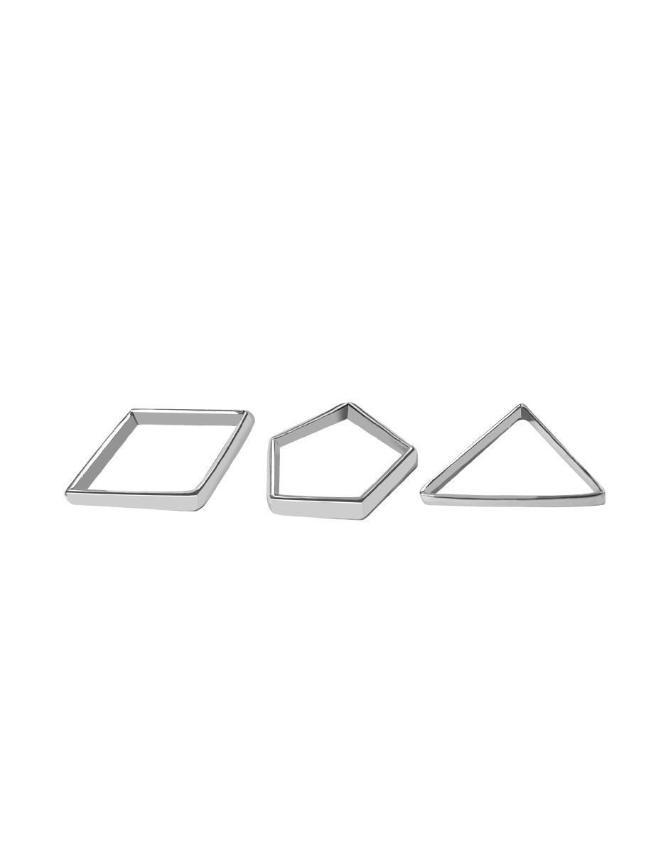 Anillo P 925 de plata brillante 3
