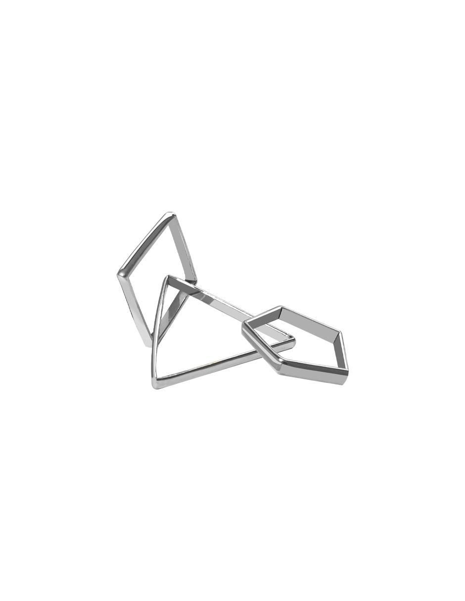 Anillo P 925 de plata brillante 2
