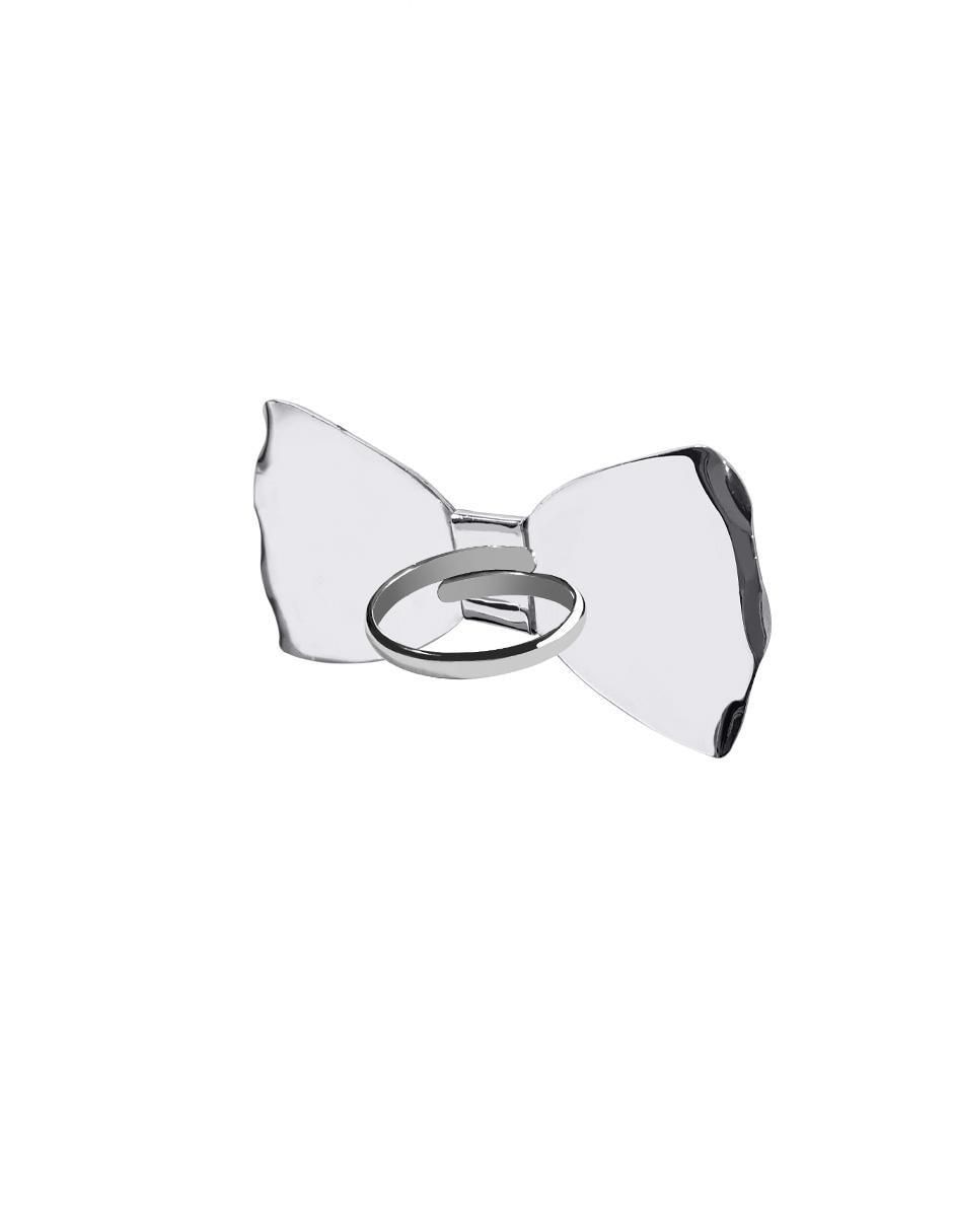 Anillo de moño P 925 de plata brillante 2