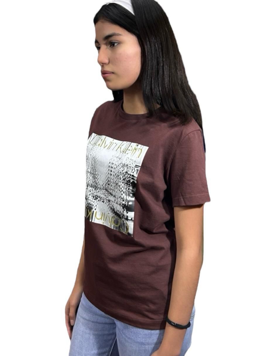 Playera manga corta cuello redondo para mujer 2
