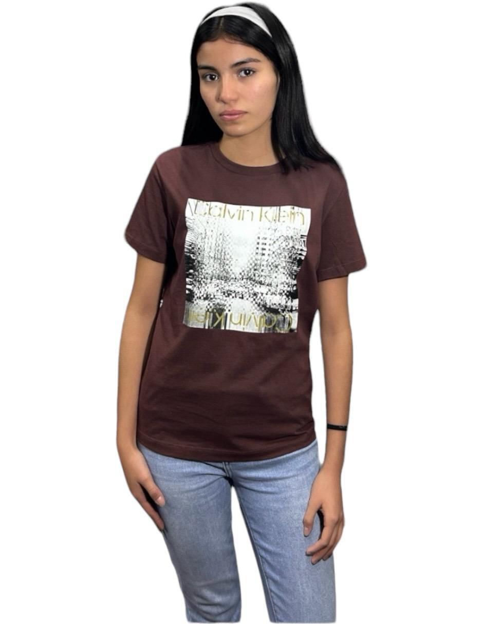Playera manga corta cuello redondo para mujer Playera manga corta cuello redondo para mujer