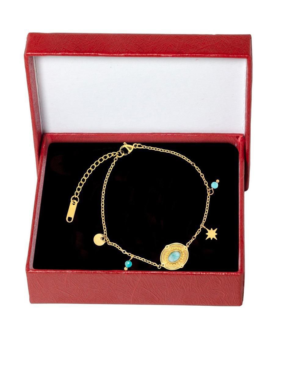 Pulsera con cristal acabado pulido 4