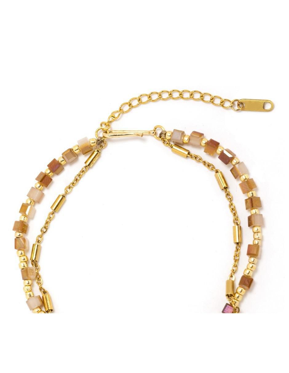 Pulsera con cristal acabado pulido 2