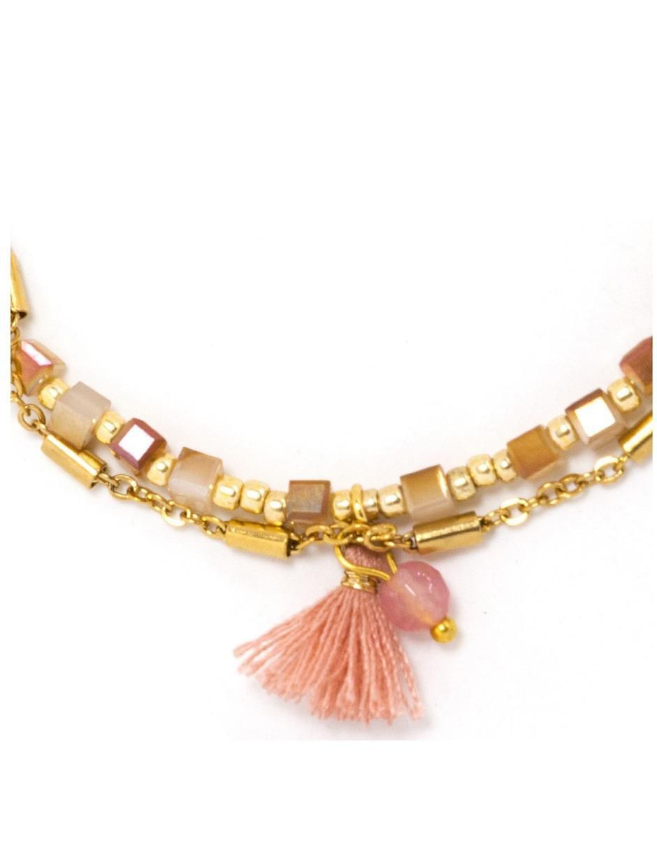 Pulsera con cristal acabado pulido 3