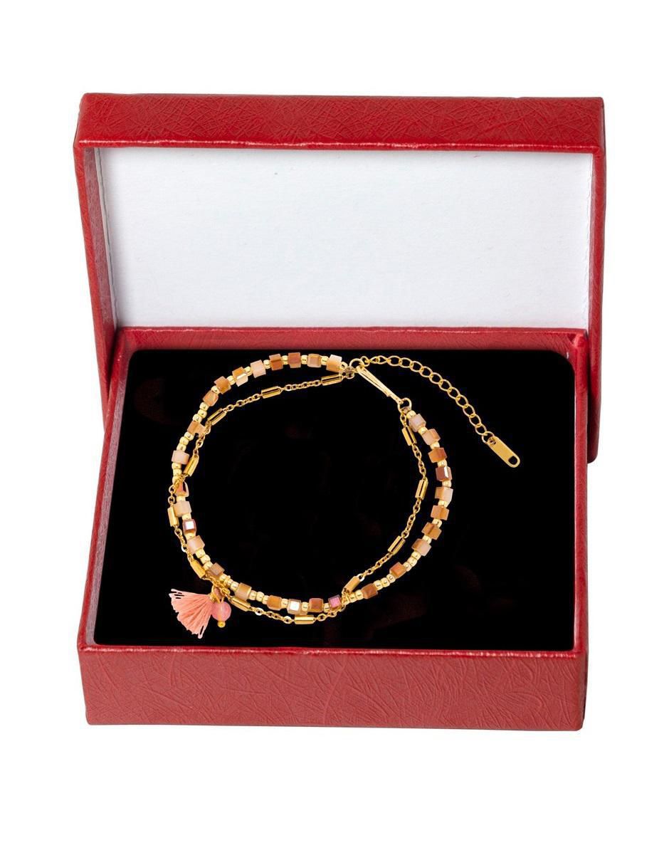 Pulsera con cristal acabado pulido 4