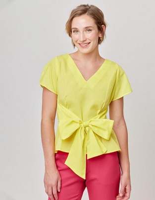 Blusa Linea Pura manga corta para mujer