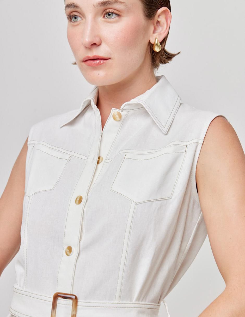 Vestido a la rodilla casual para mujer 4