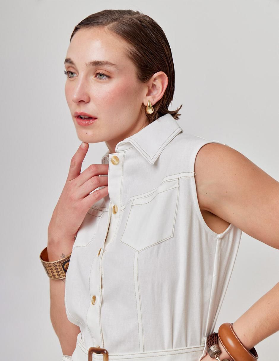 Vestido a la rodilla casual para mujer 2
