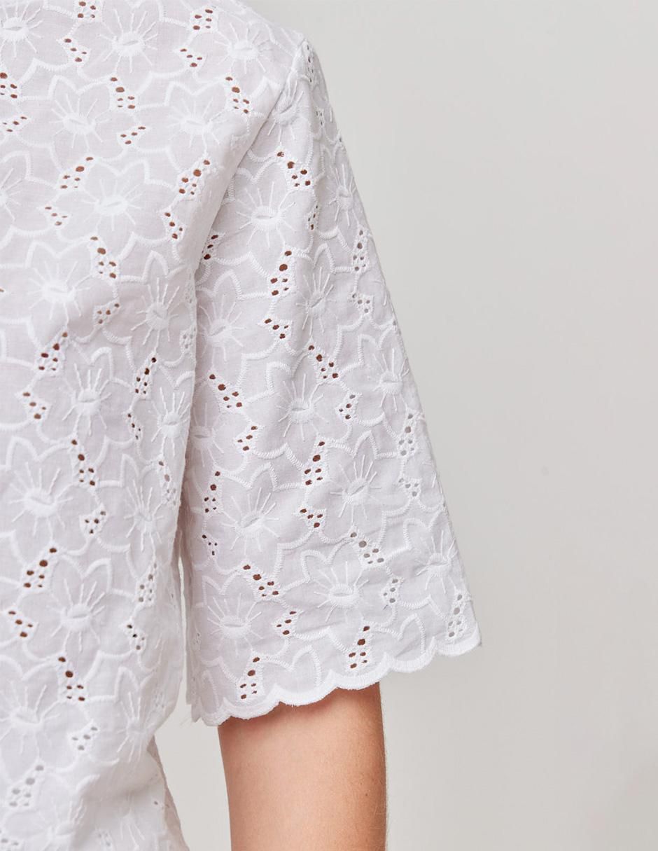 Blusa Linea Pura manga corta para mujer