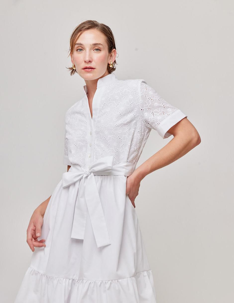 Vestido a la rodilla casual para mujer