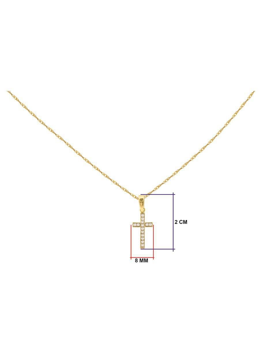 Collar cruz de oro 10 K 5
